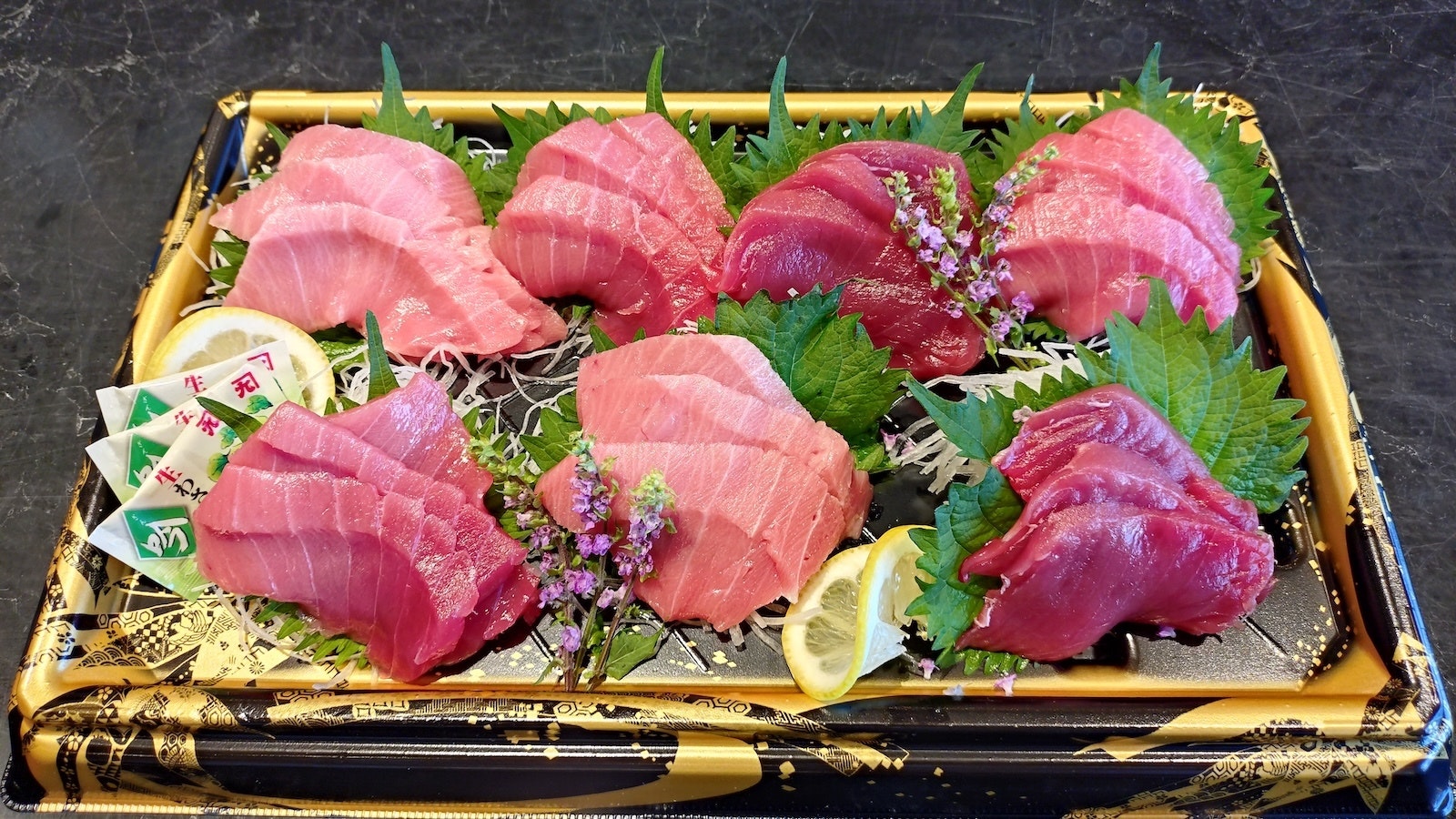 assorted sashimi