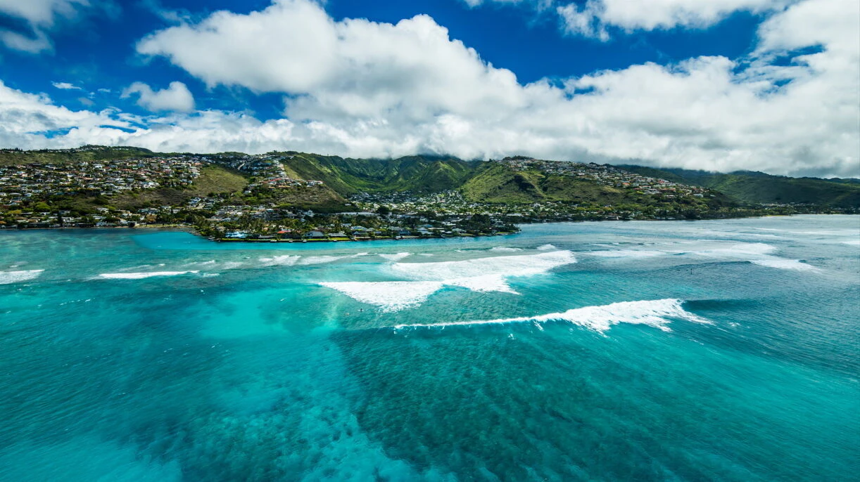 Maunalua Bay aerial