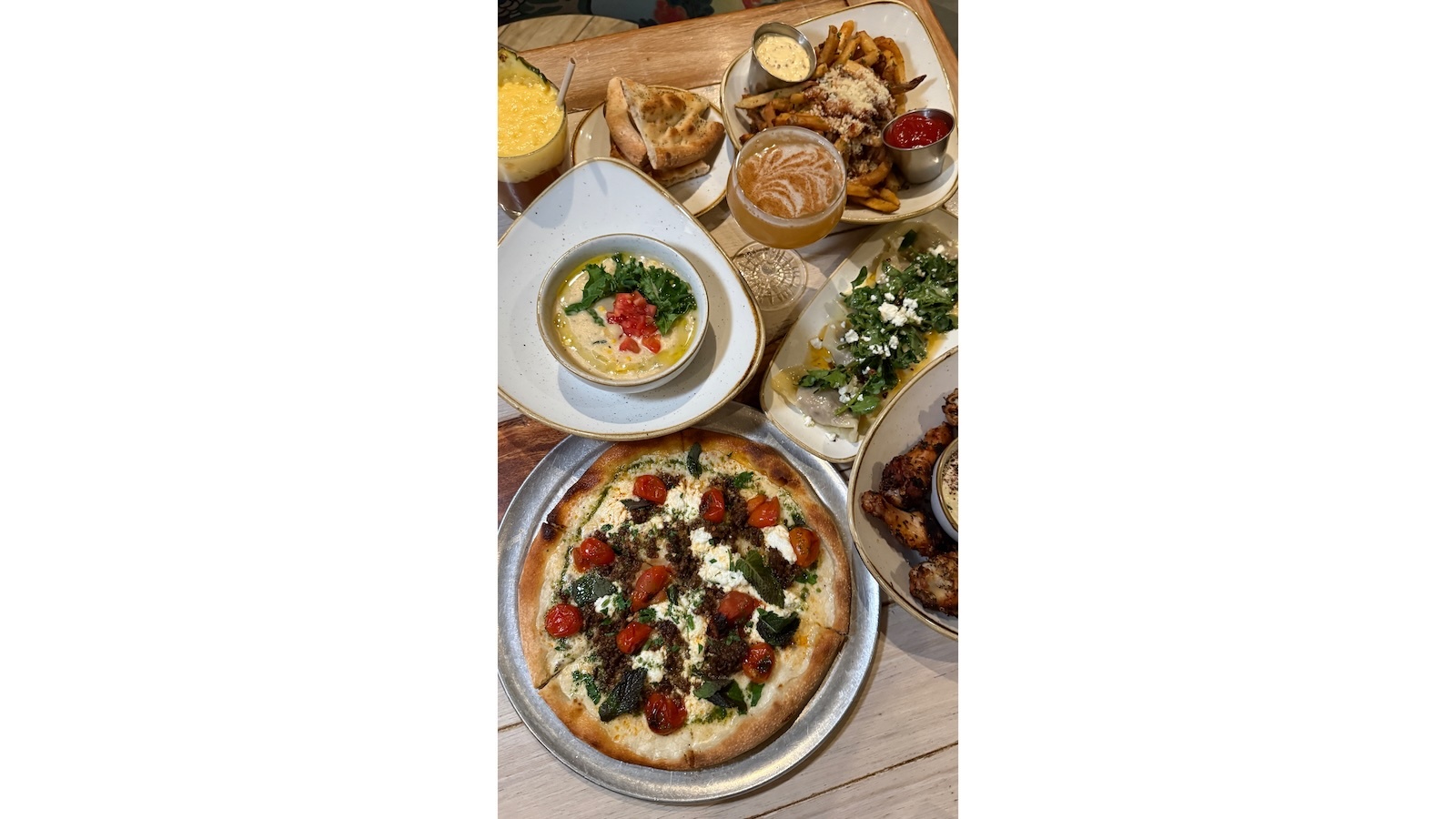 happy hour spread