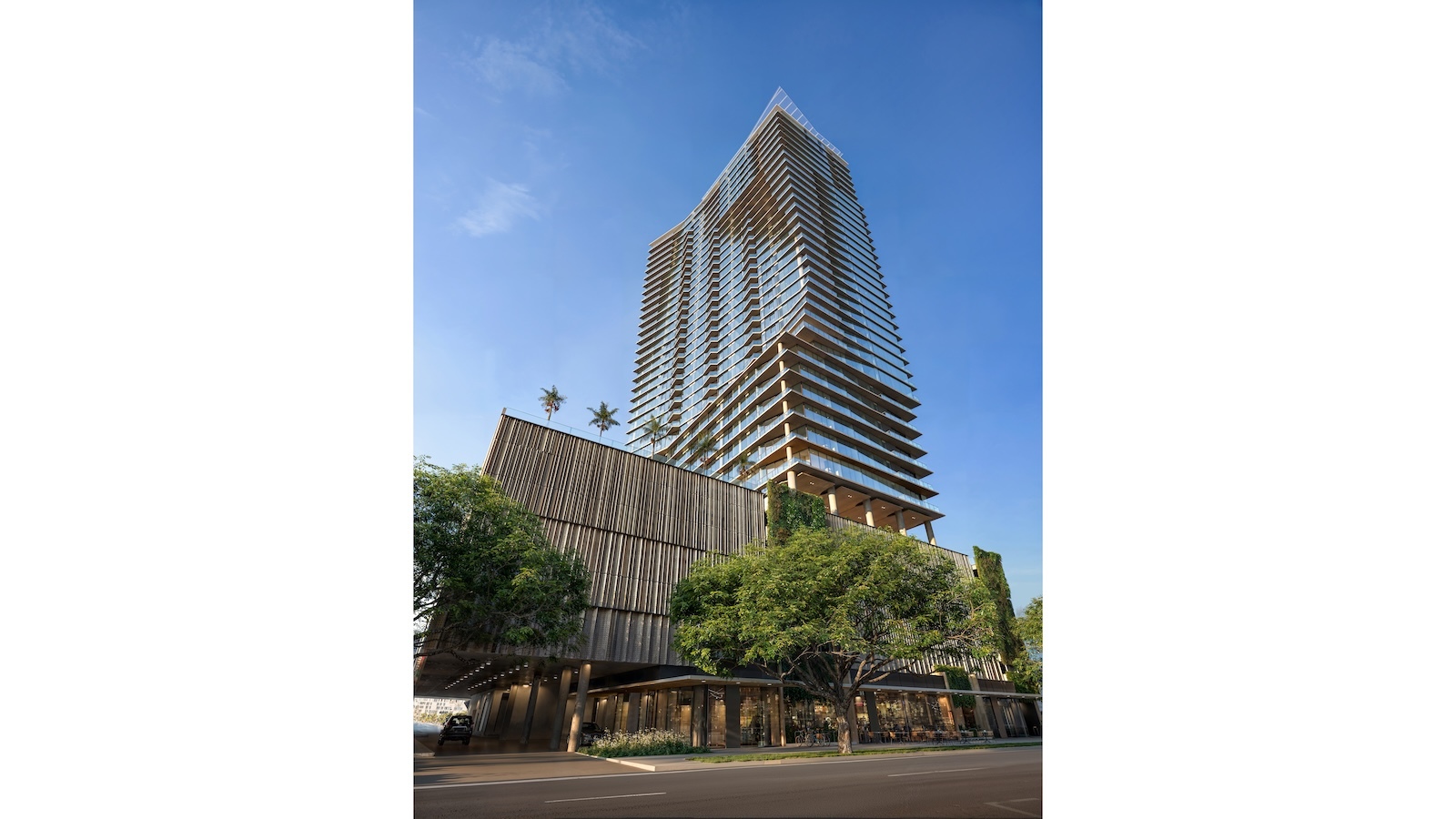 A rendering of JL Capital's luxury condominium project, Muse Honolulu.