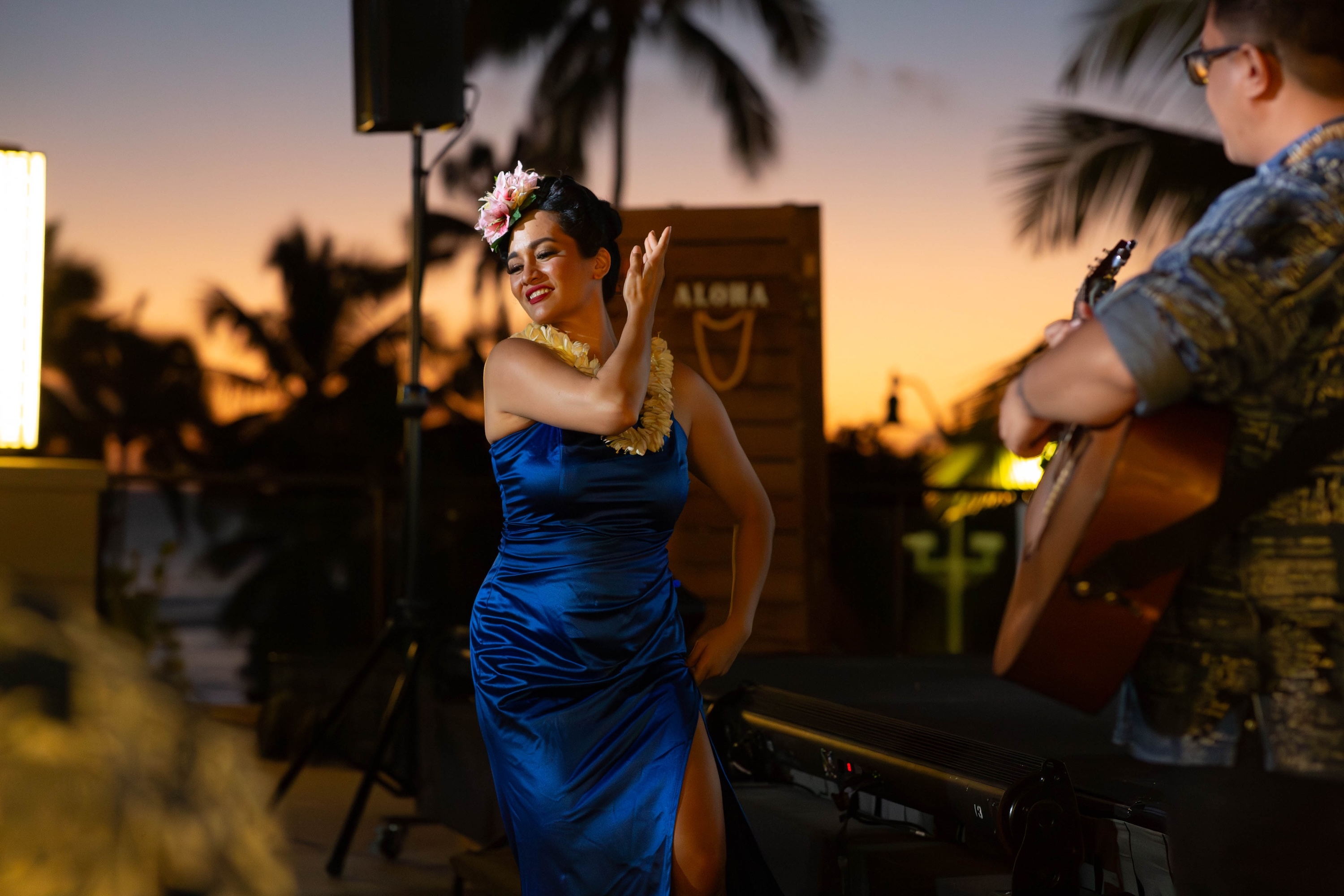 Nā Lei Aloha is featured in the New Year’s Eve celebration at the Hyatt Regency Waikiki Beach Resort and Spa.