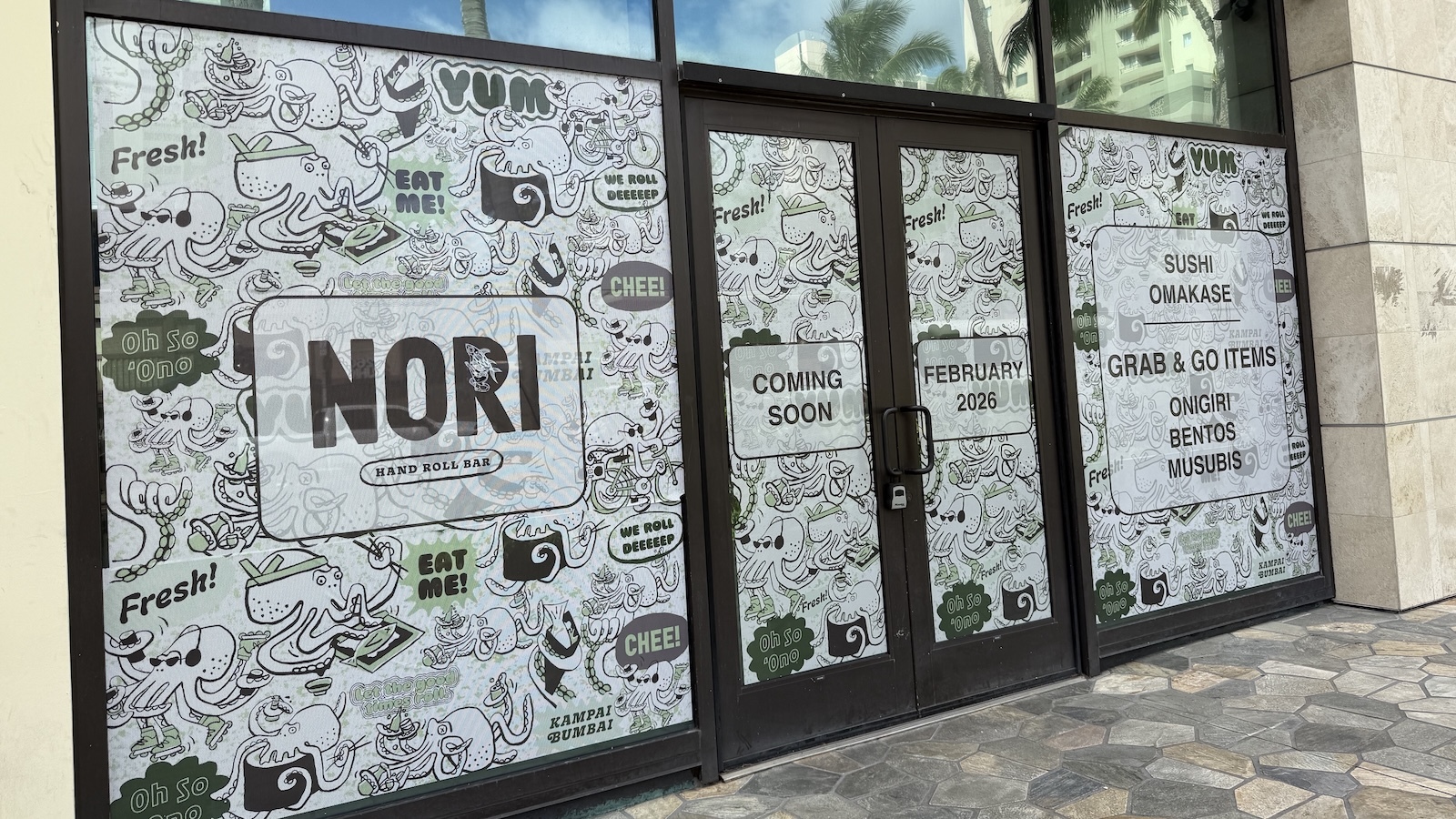 Nori Bar Waikiki sign