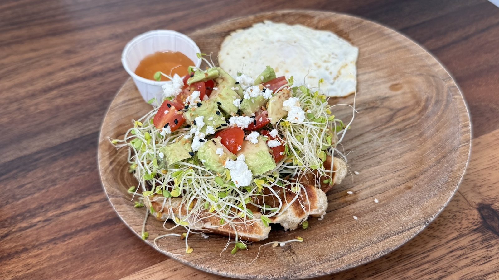 avocado waffle
