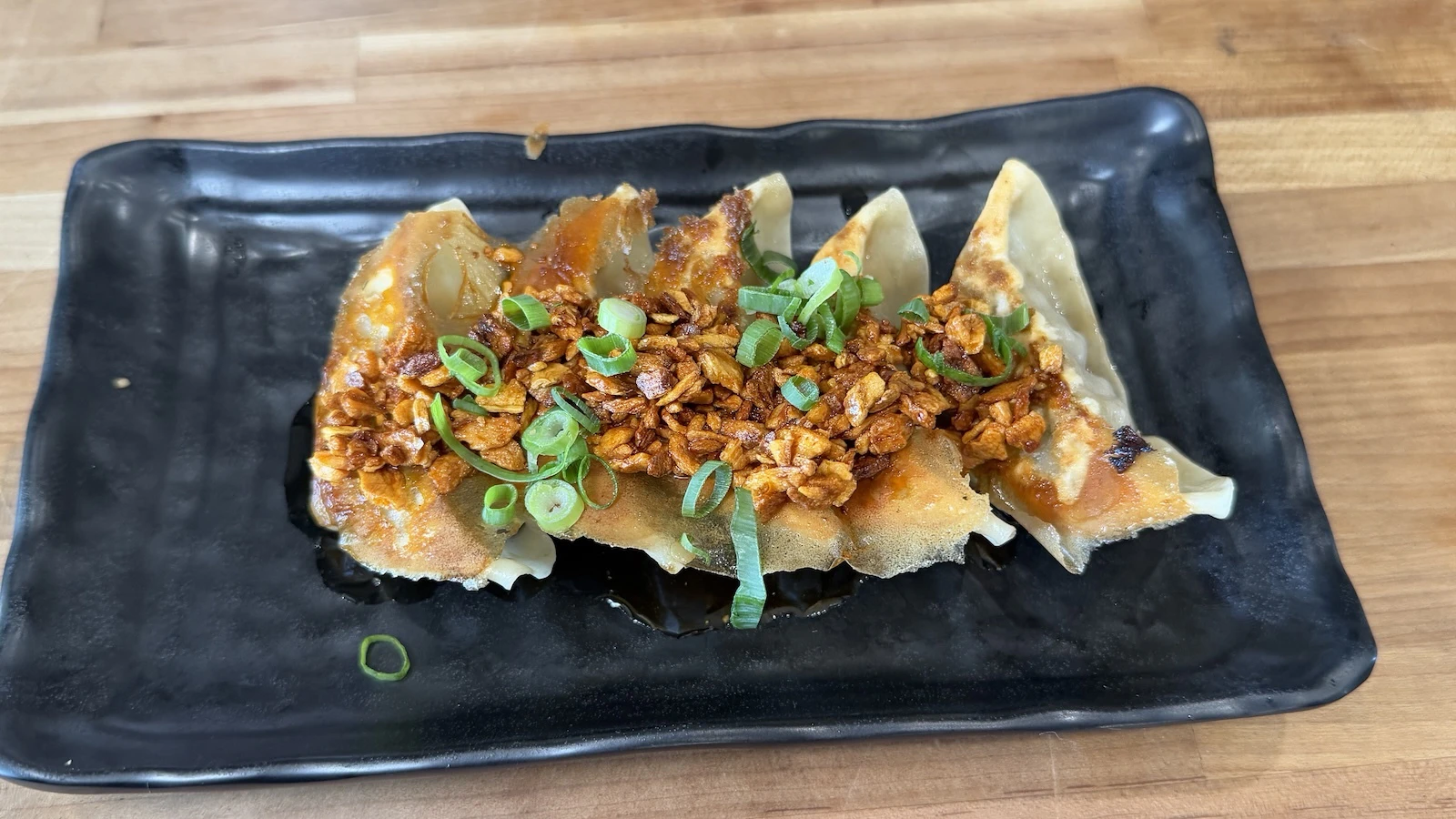 chili garlic gyoza