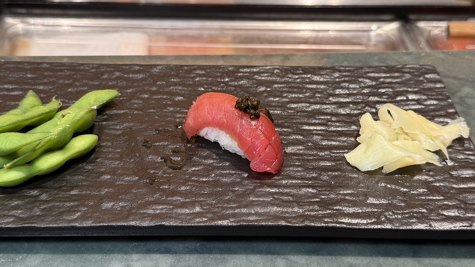 chutoro with caviar