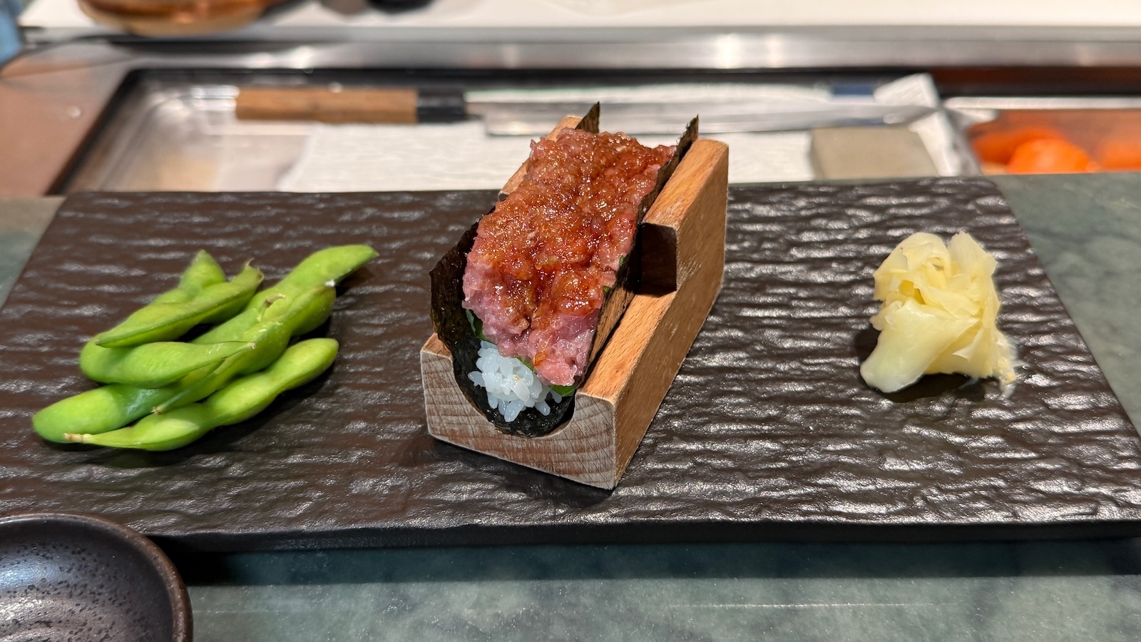 toro shiso hand roll