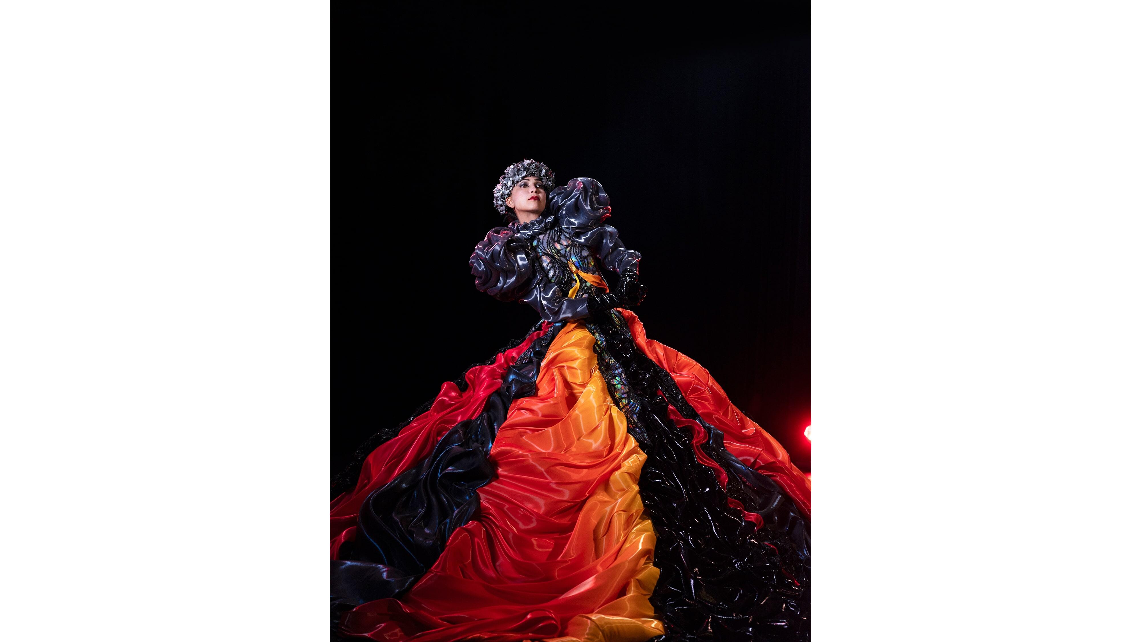 "Oh My Goddess! (Ola Ko'u Akua Wahine!)" featured contemporary representations of four Hawaiian goddesses: Pele, shown here, Hi'iaka, Namaka and Poli’ahu.