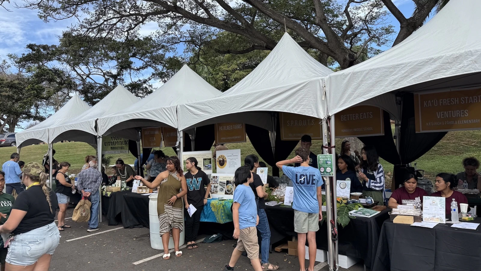Young Entrepreneurs Marketplace on Oʻahu showcased student creations