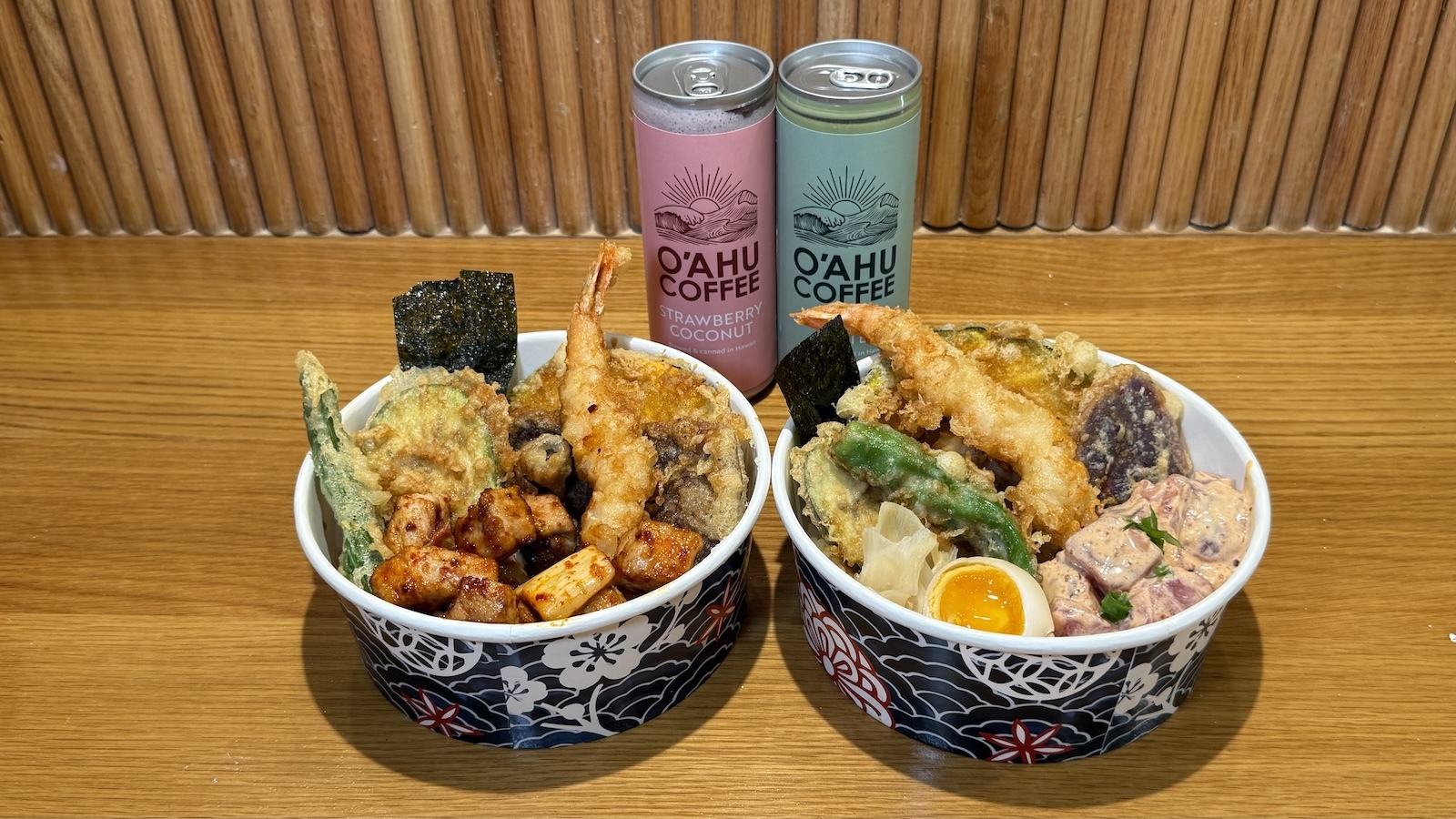 tempura and poke bowls