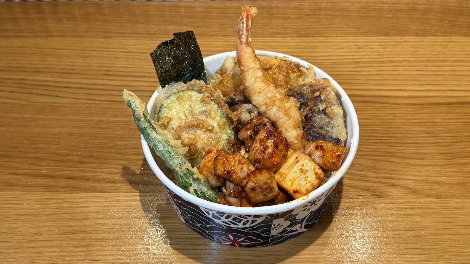 kimchi and tempura bowl