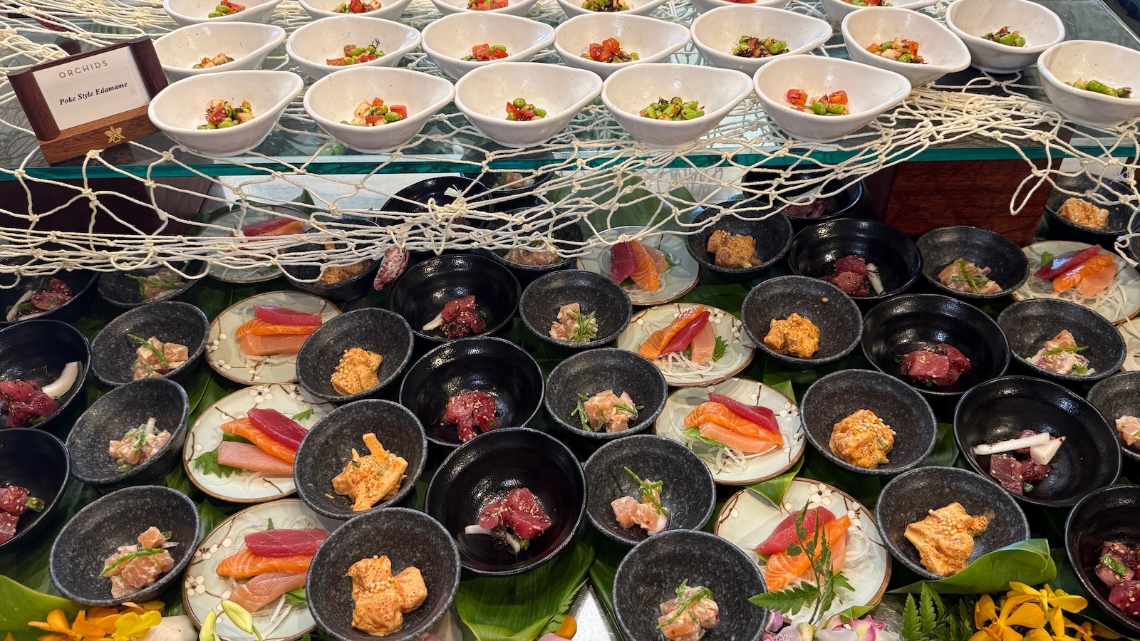 poke and sashimi