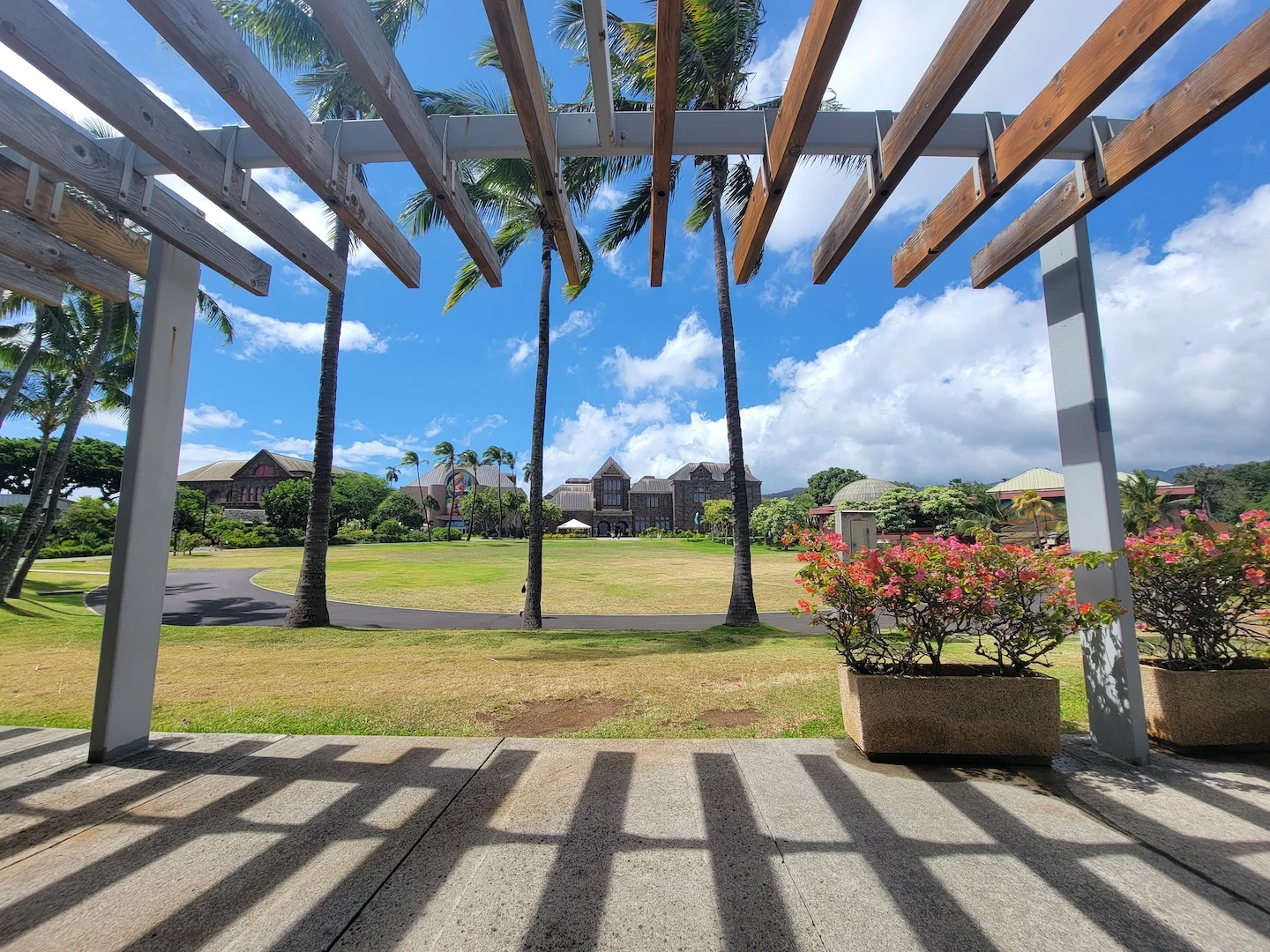 The Great Lawn of the Bishop Museum.