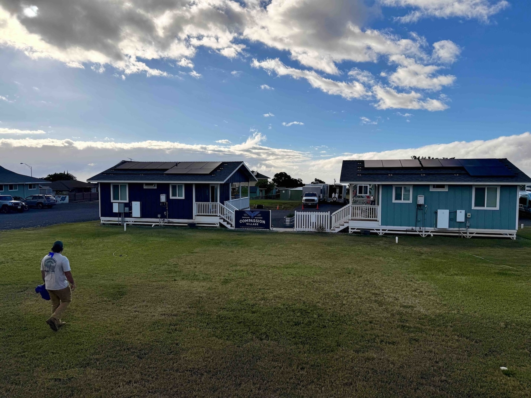 Dylan Nails, associate pastor and executive director of housing, recently gave Aloha State Daily a tour of the churchʻs campus, which includes four, two-bedroom homes that make up the Pukalani Nazarene Compassion Village.
