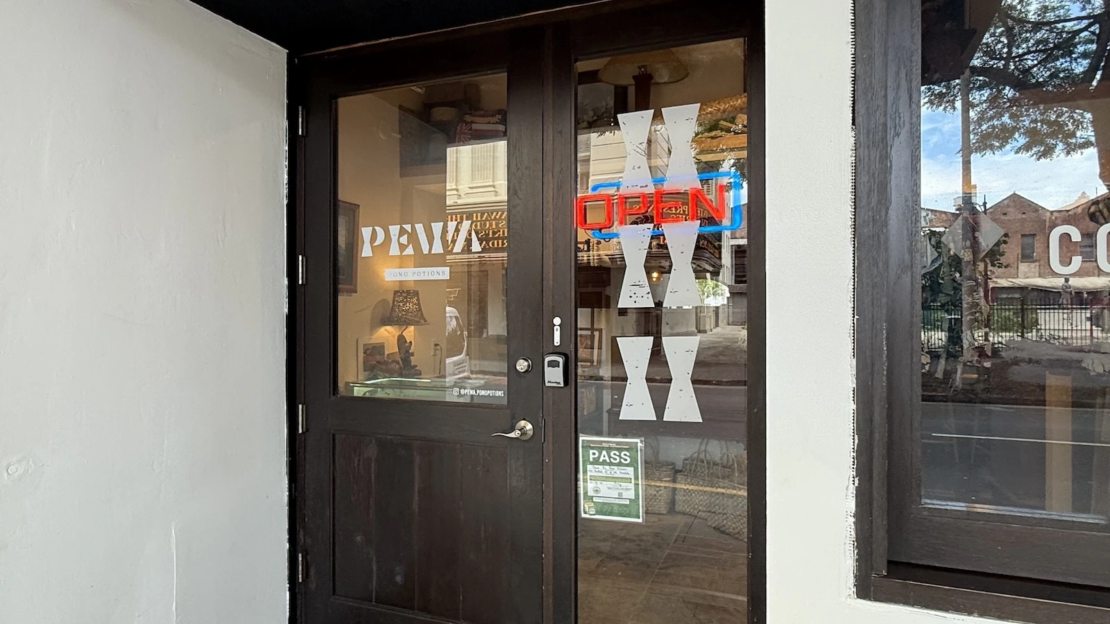 PEWA sign