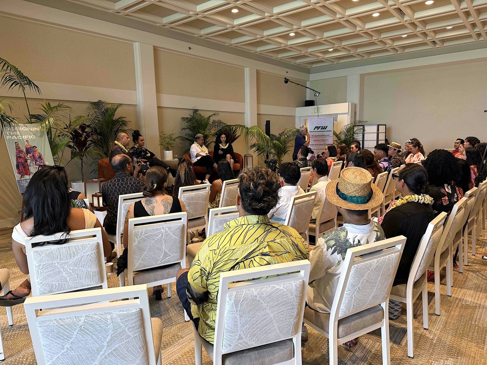 The wide-ranging conversation that engaged speakers and audience members spanned topics about the future of fashion and building up the next generation of Pasifika designers, cultural identity and what it means to create, managing business and manufacturing, and more. Photos by Kelsey Kukaua Medeiros