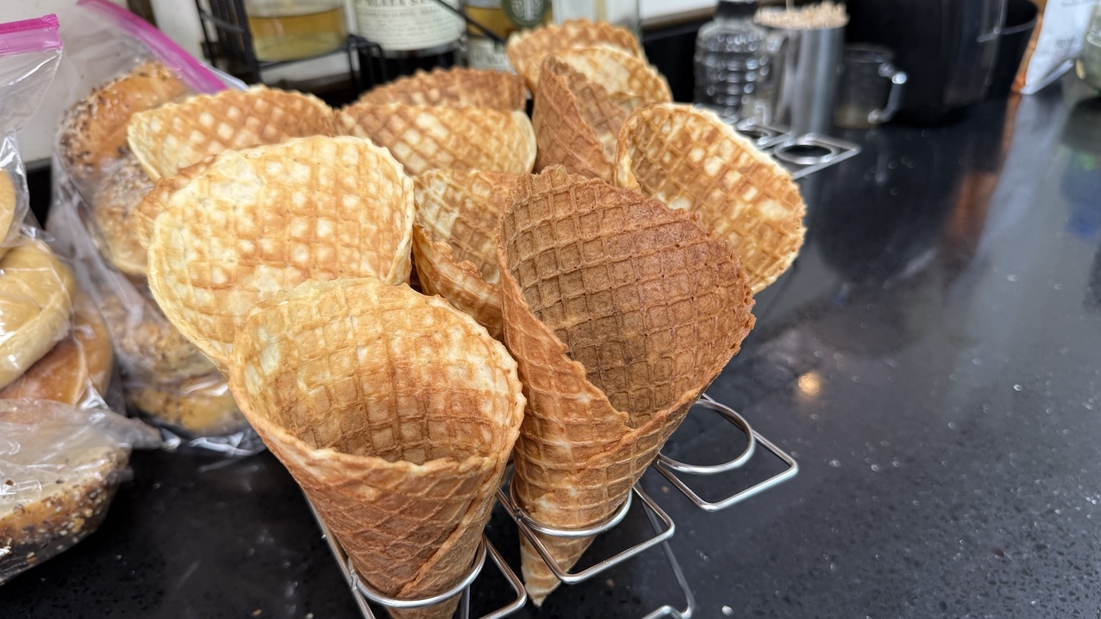 homemade waffle cones