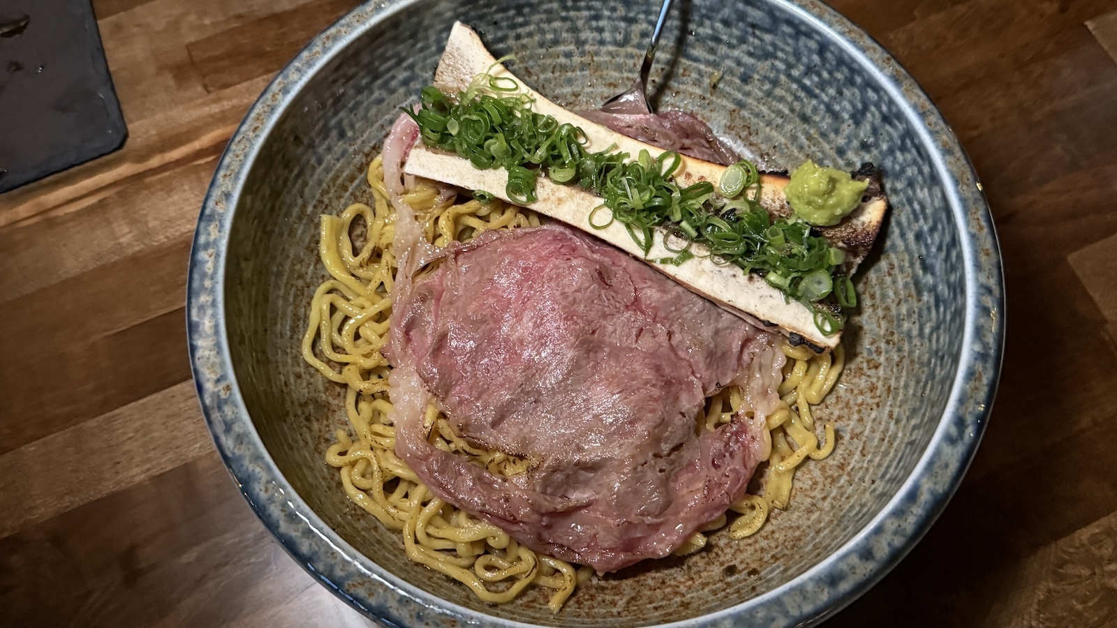 wagyu and bone marrow ramen