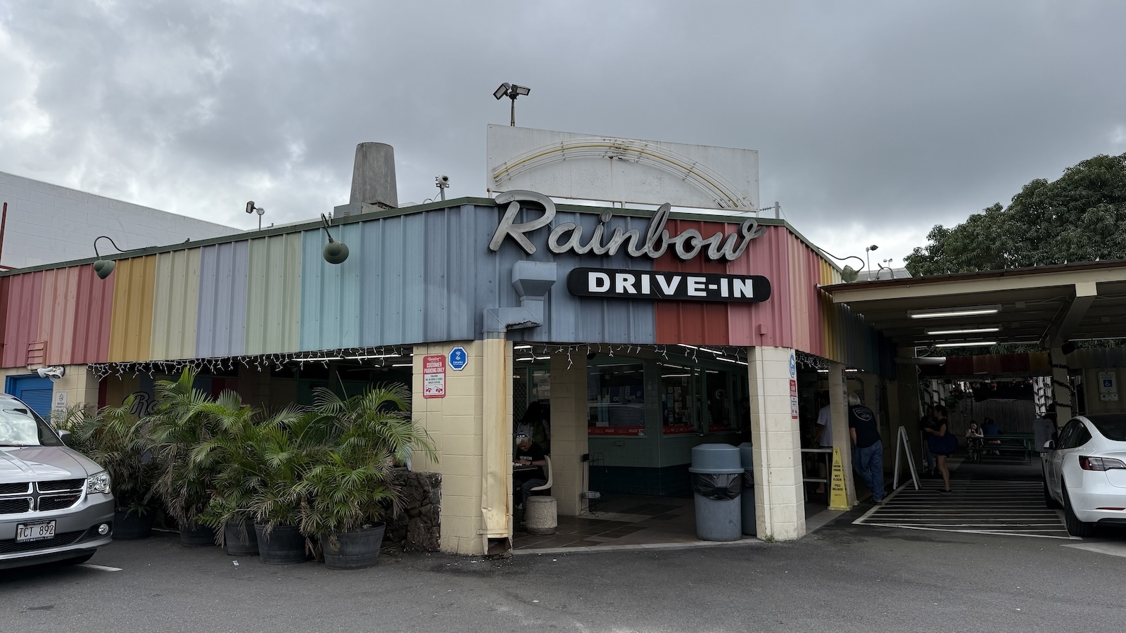 Rainbow Drive-In sign