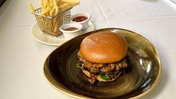 Burger and fries