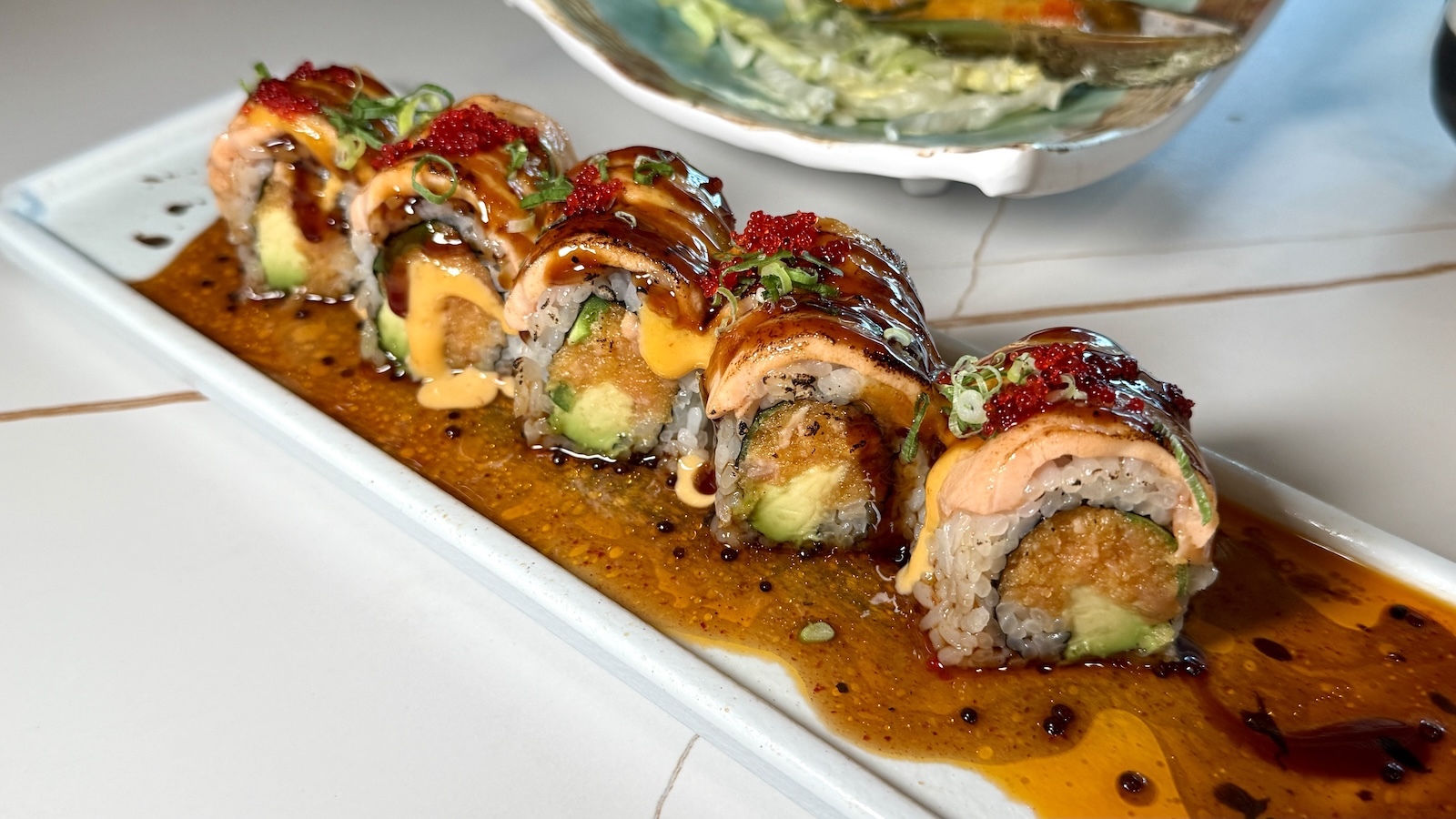 salmon belly Osaka roll