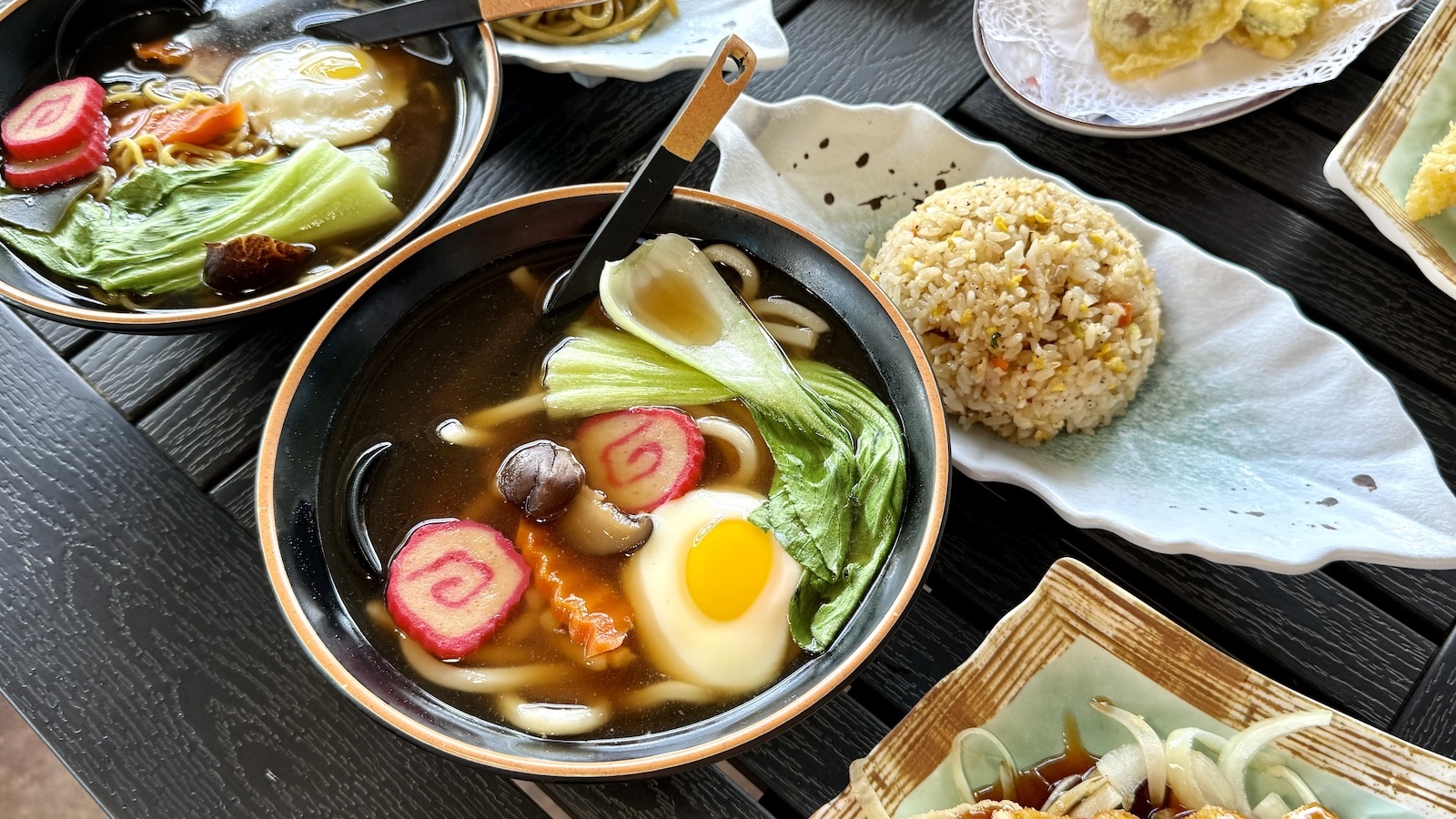 udon and fried rice