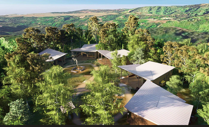 Rendering of G70's cabin design for Camp Pupukea.