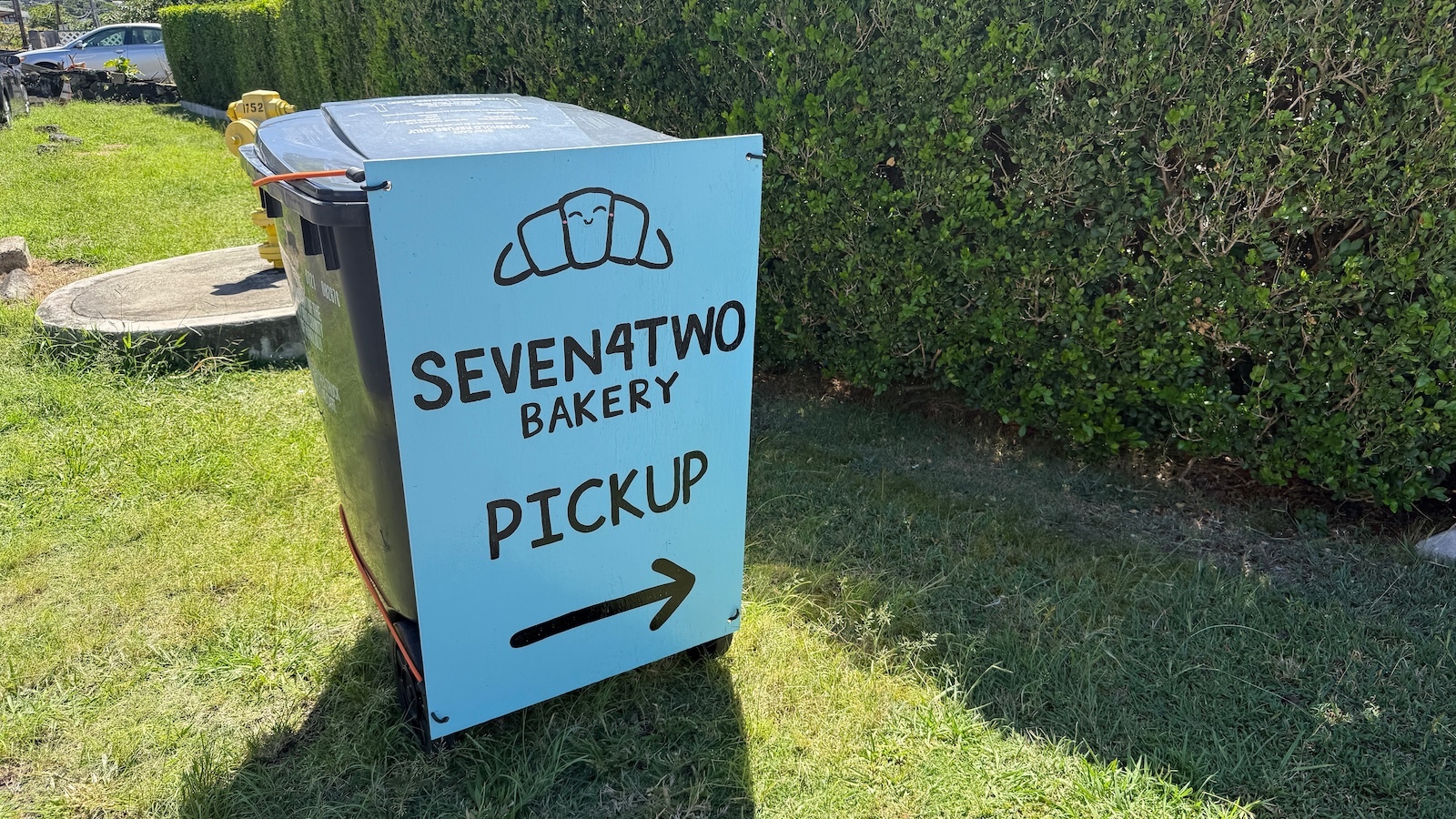 Seven4Two Bakery sign