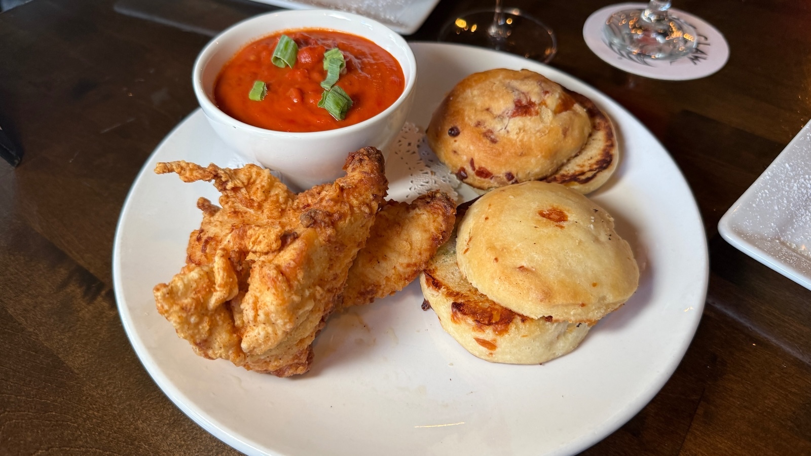 tomato gravy and cheddar biscuits