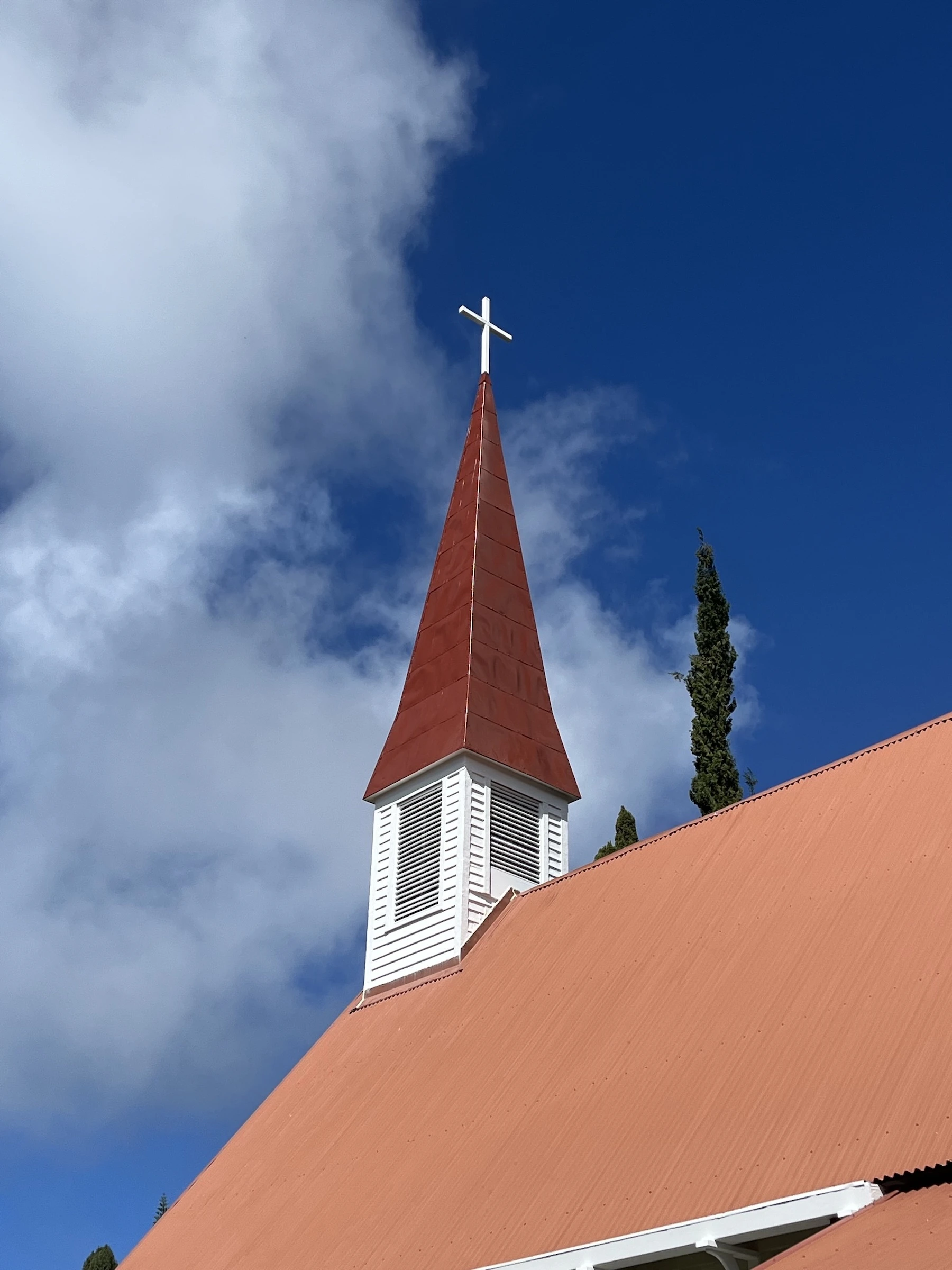 The completed steeple.