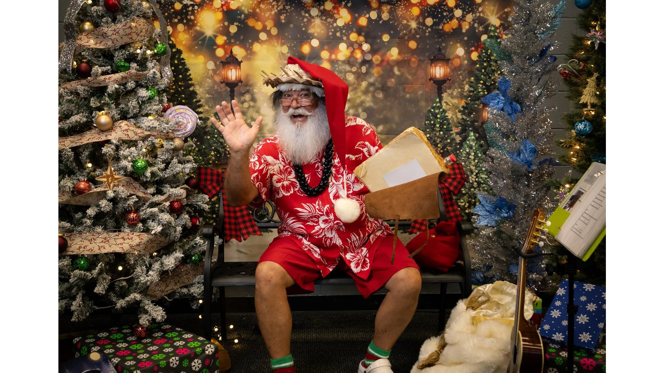 Steve Butler as Hawaiian Santa