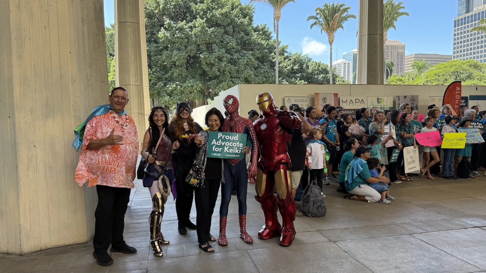 Superheroes and legislators join forces to become superheroes for Hawaiʻiʻs keiki.