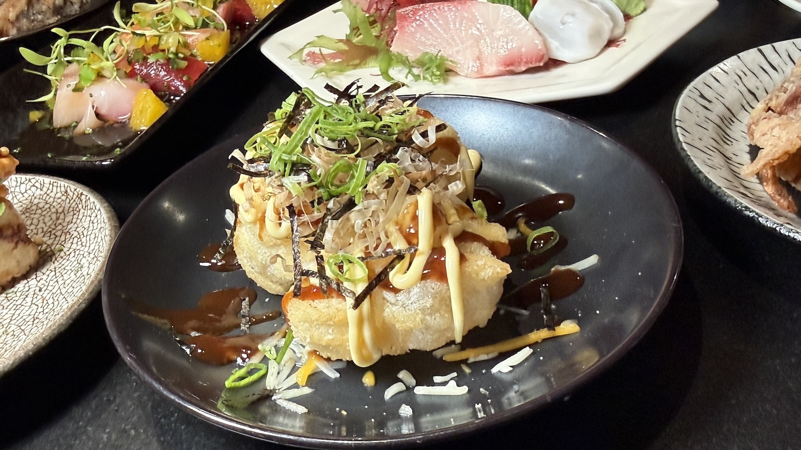 mochi, takoyaki style