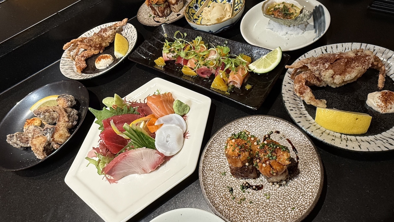 happy hour spread