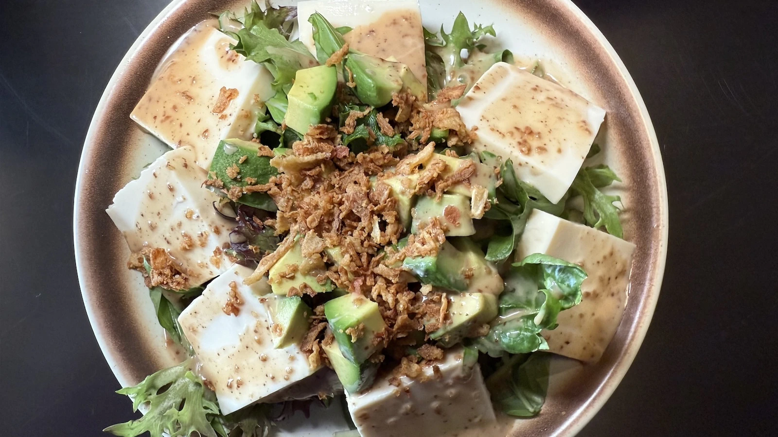 tofu avocado salad