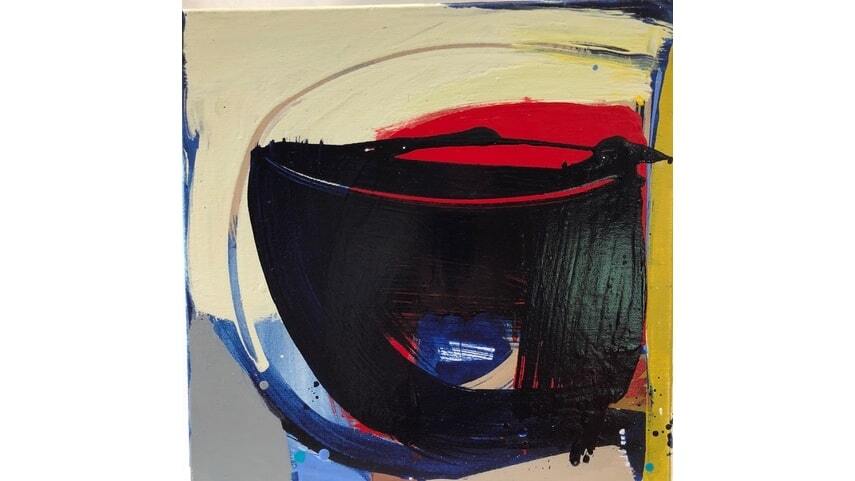 "Teapot" is an oil on canvas work that is part of Lauren Okano's paintings on display in the exhibit "Kintsugi Joy" at Downtown Art Center.