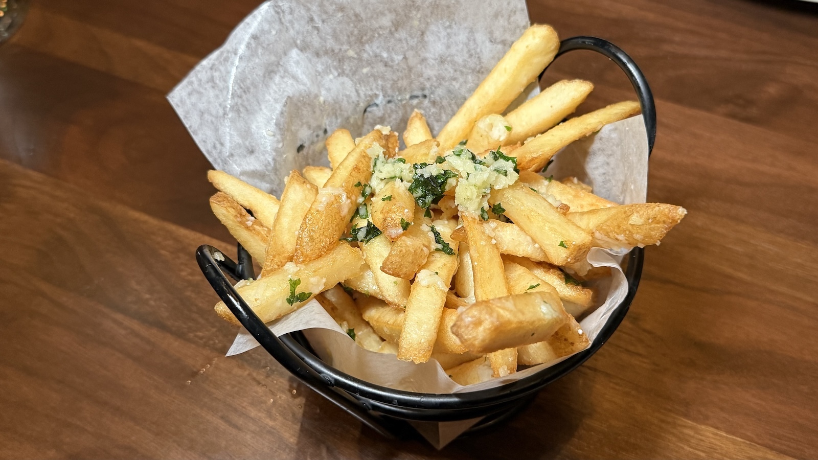 Parmesan truffle fries