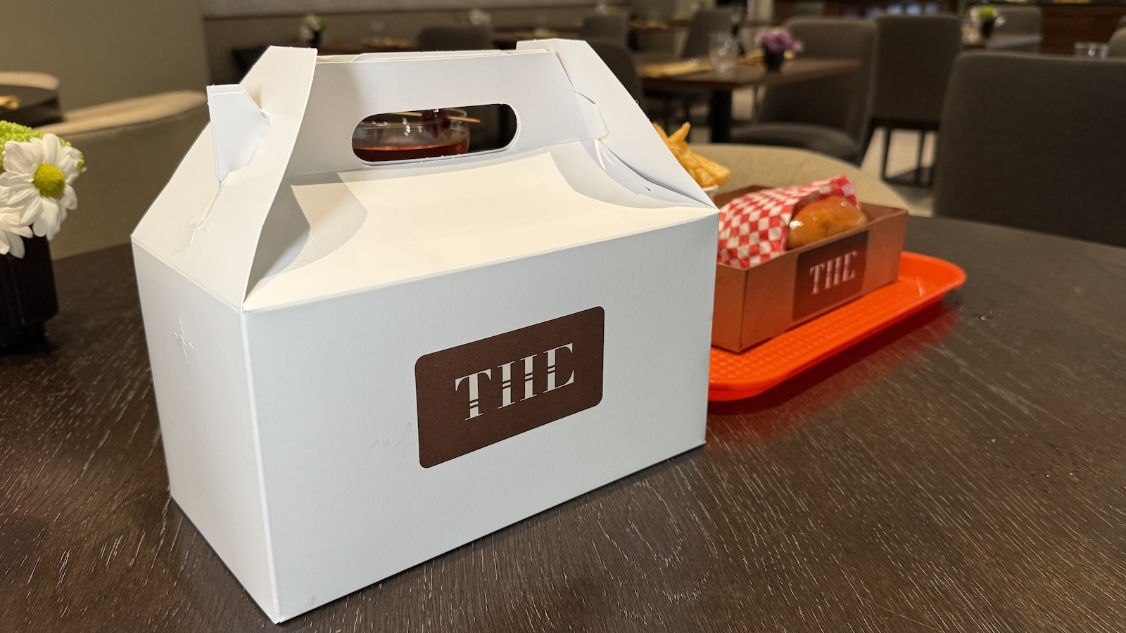 Adult Happy Meal takeout box