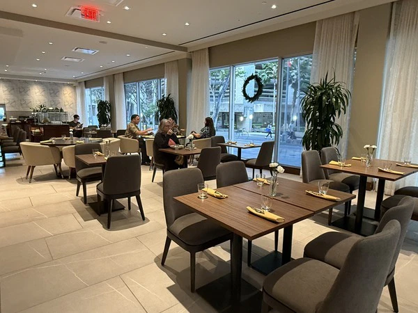 The Dotted Line restaurant interior