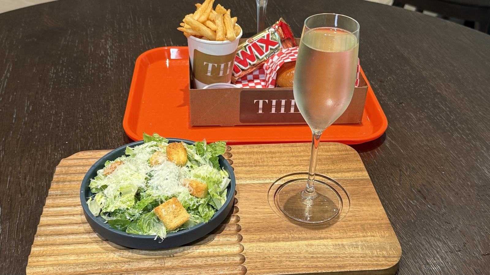 snack pack with mini Caesar salad