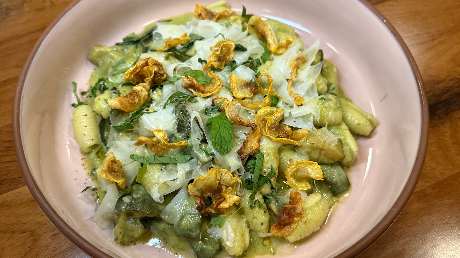 summer squash gnocchi