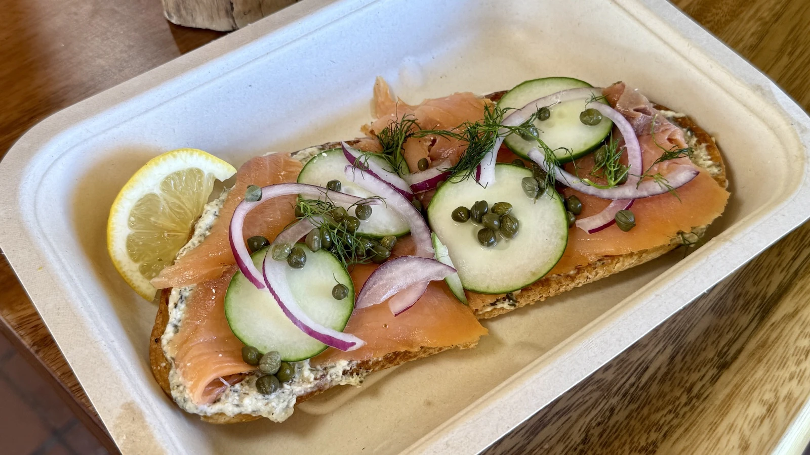 smoked salmon toast