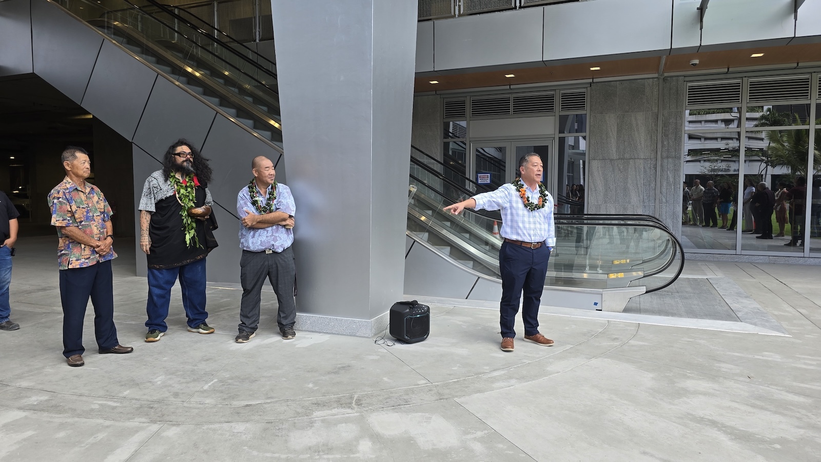 A pre-opening blessing ceremony for The Park on Ke‘eaumoku was held Thursday, Sept. 4.