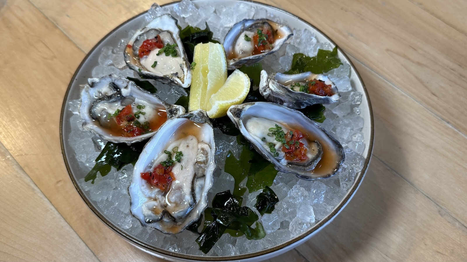 oysters on the half shell