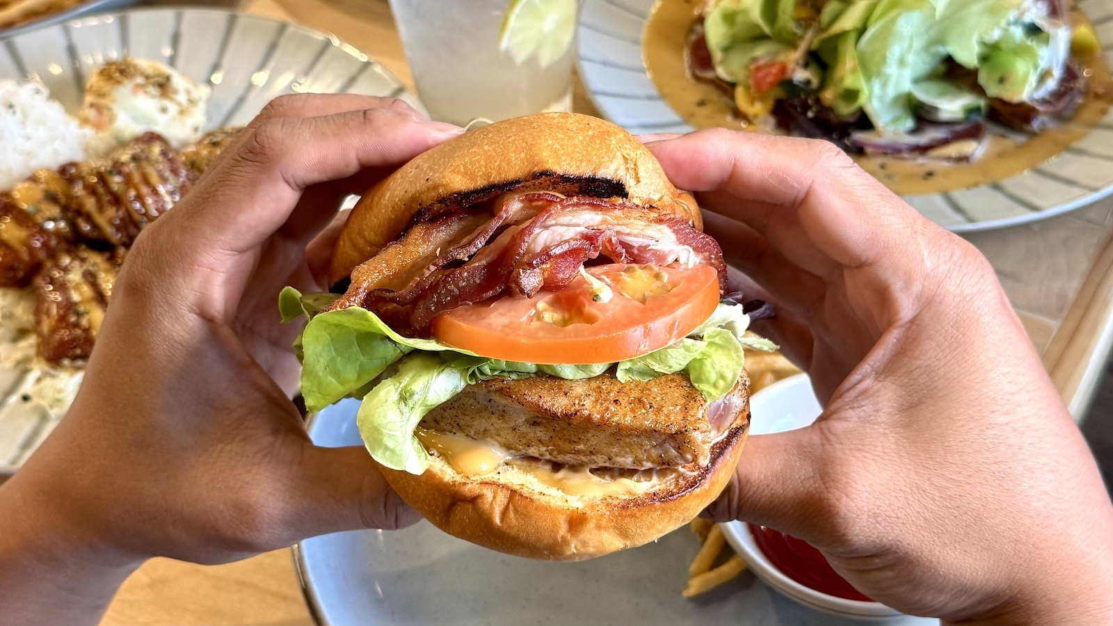 blackened ahi BLT