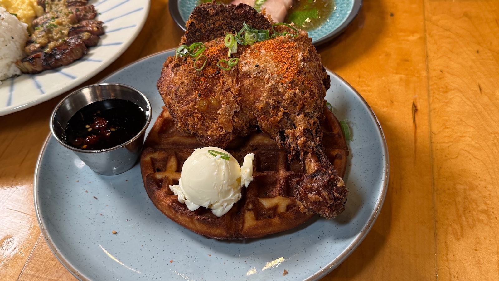 chicken and waffles