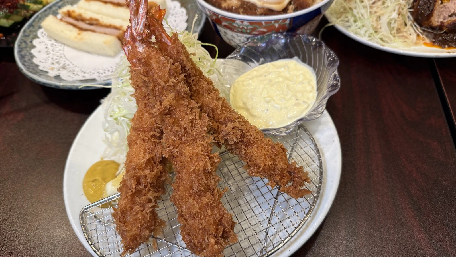 black tiger shrimp katsu