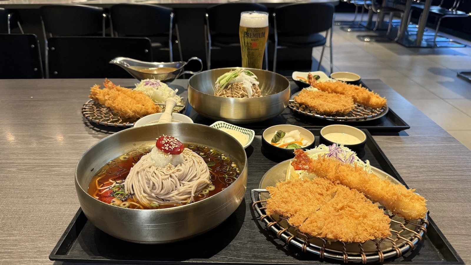 soba and katsu combo sets
