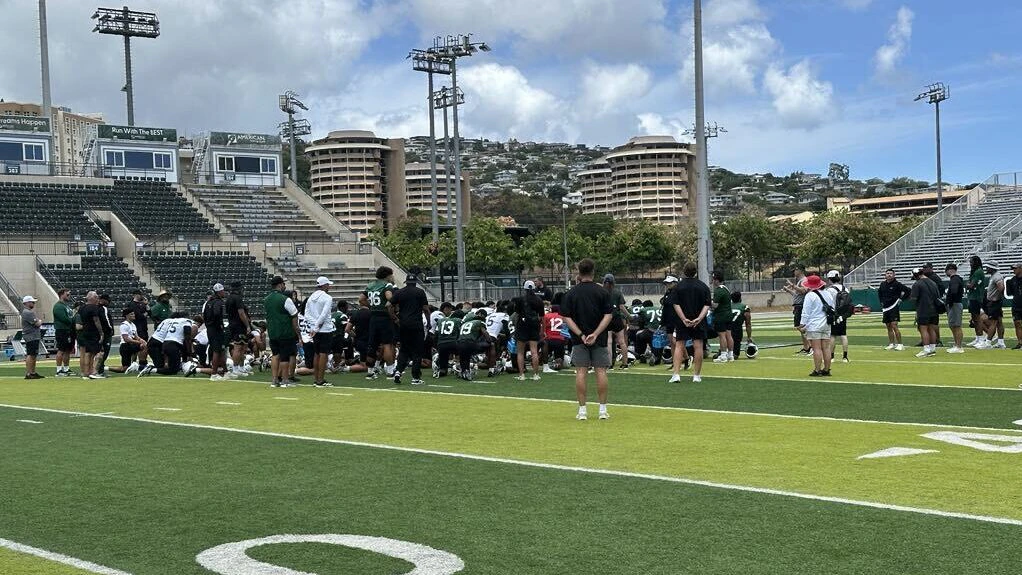 Hawai‘i football makes subtle changes to practice routine as fall camp begins