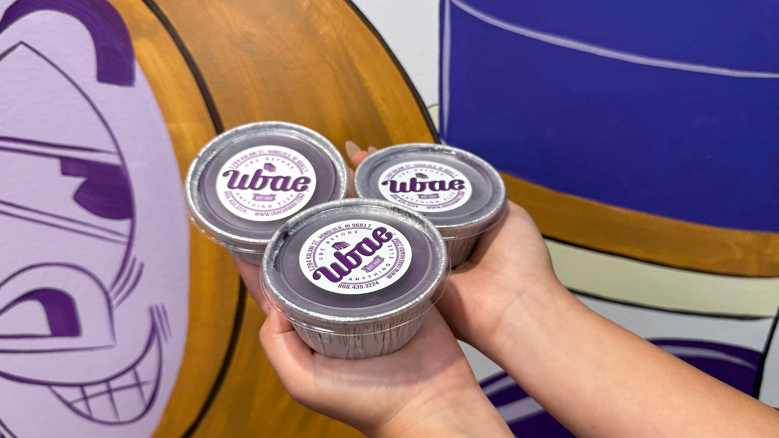 ube cheesecakes