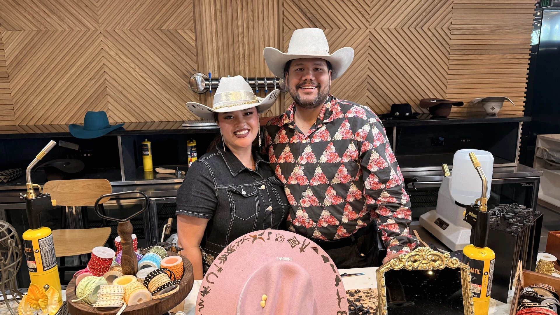 Hiwilei and Chaz Kamauu, The Uihā Hat Bar